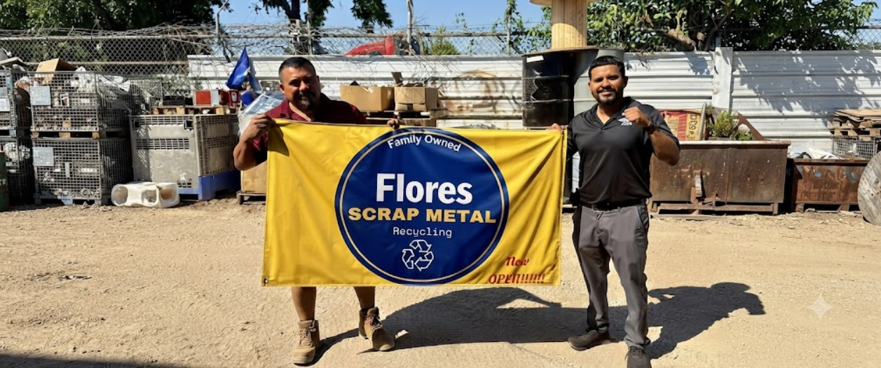Flores Scrap Metal banner