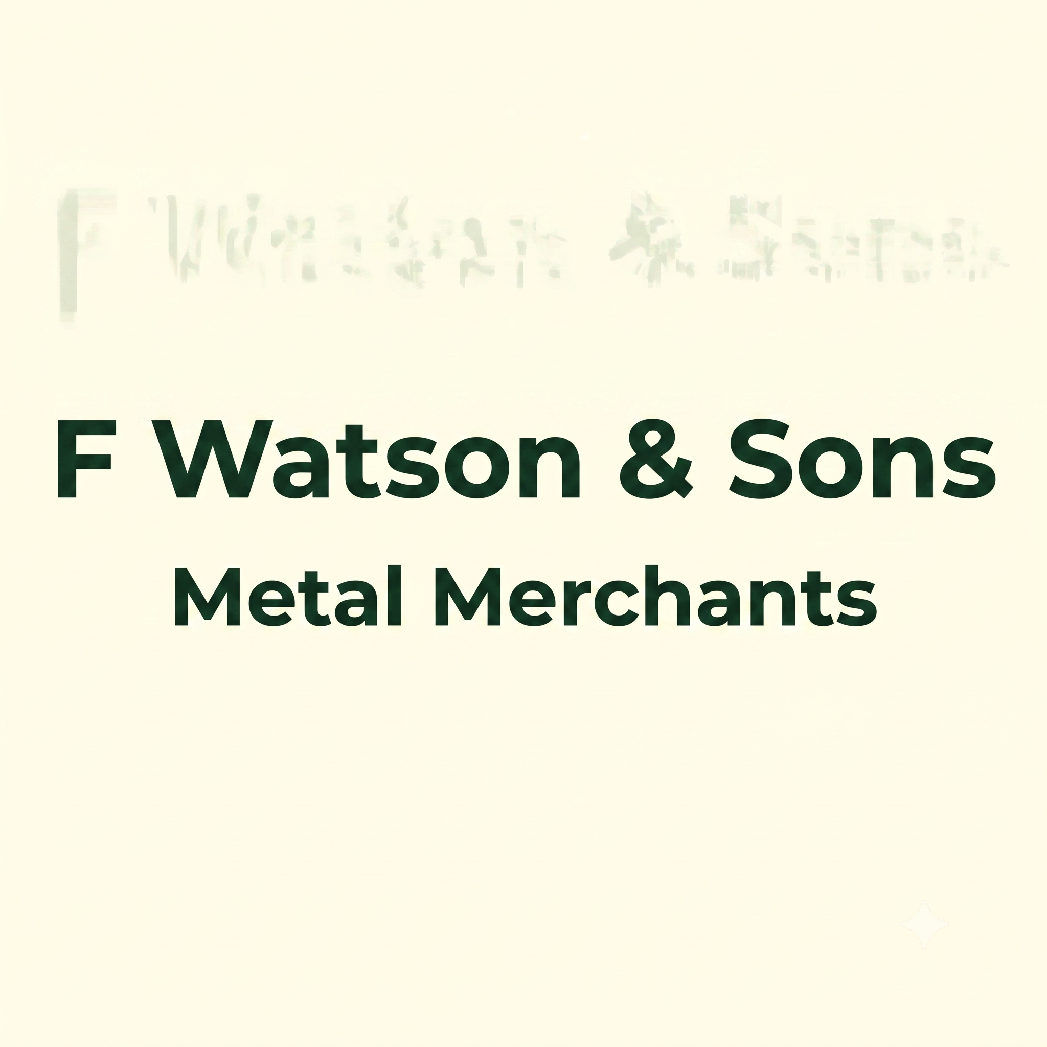 F Watson & Sons Metal Merchants logo